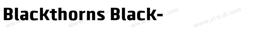 Blackthorns Black字体转换